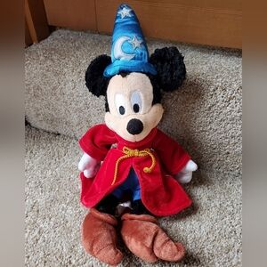 Disneyland Wizard Mickey Mouse Plush.